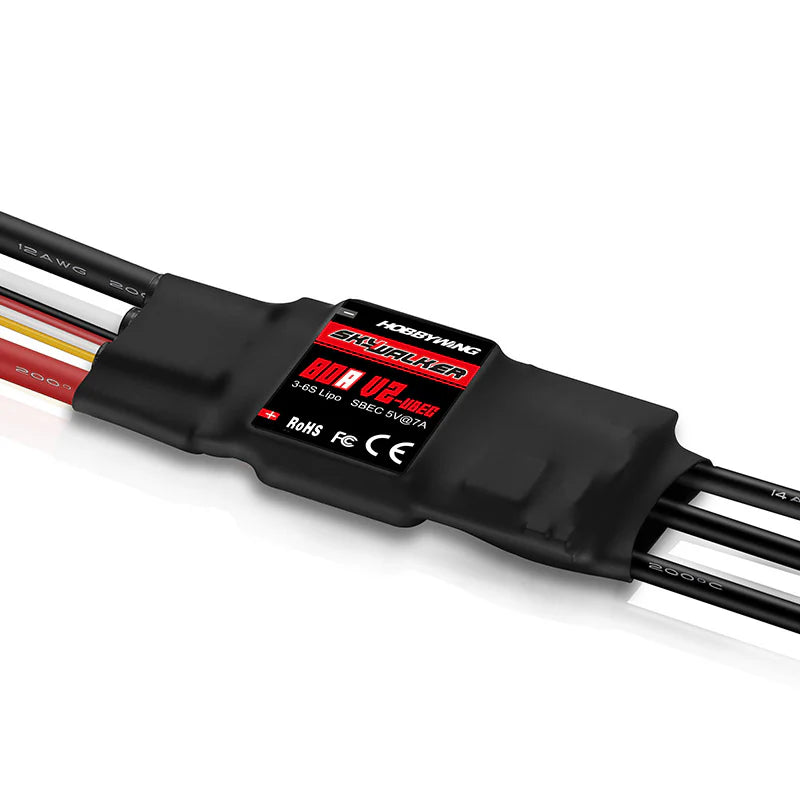 Hobbywing Skywalker 80A V2 UBEC ESC 3-6S