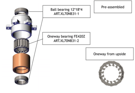 XL70NB31-1 Ball bearing 12*18*4
