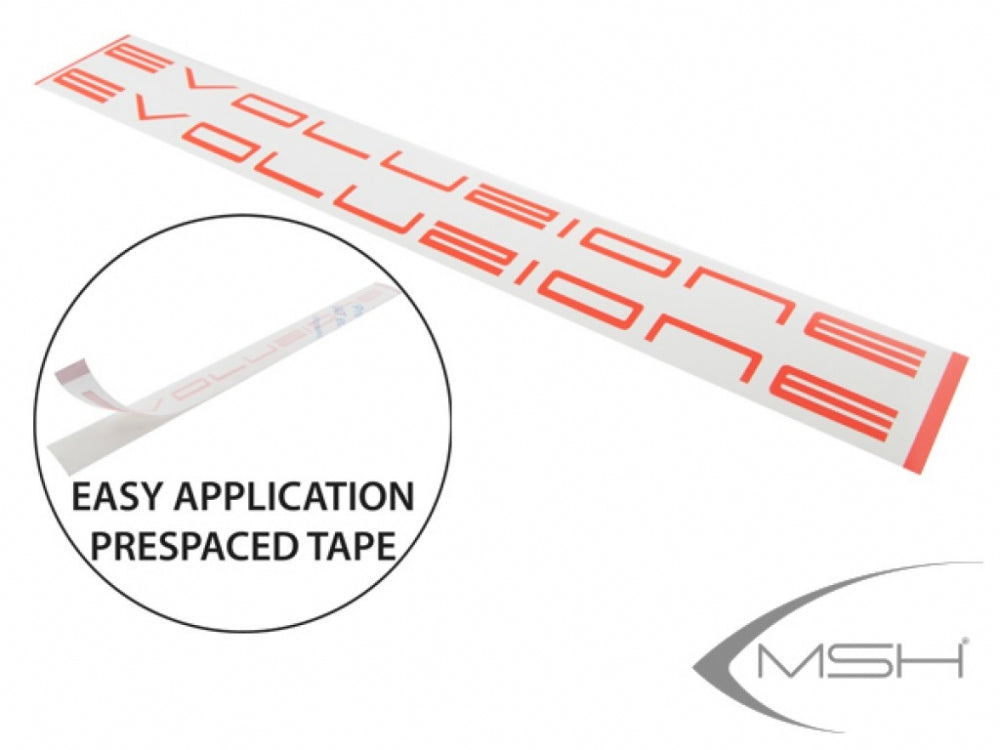 MSH41231 Pre-spaced stickers EVO - Red