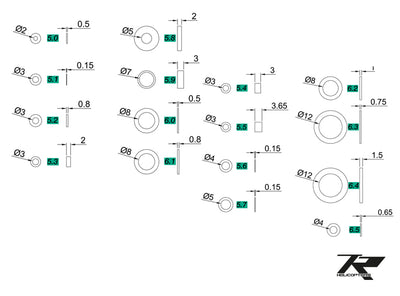 Shim and washer set  TR507-620