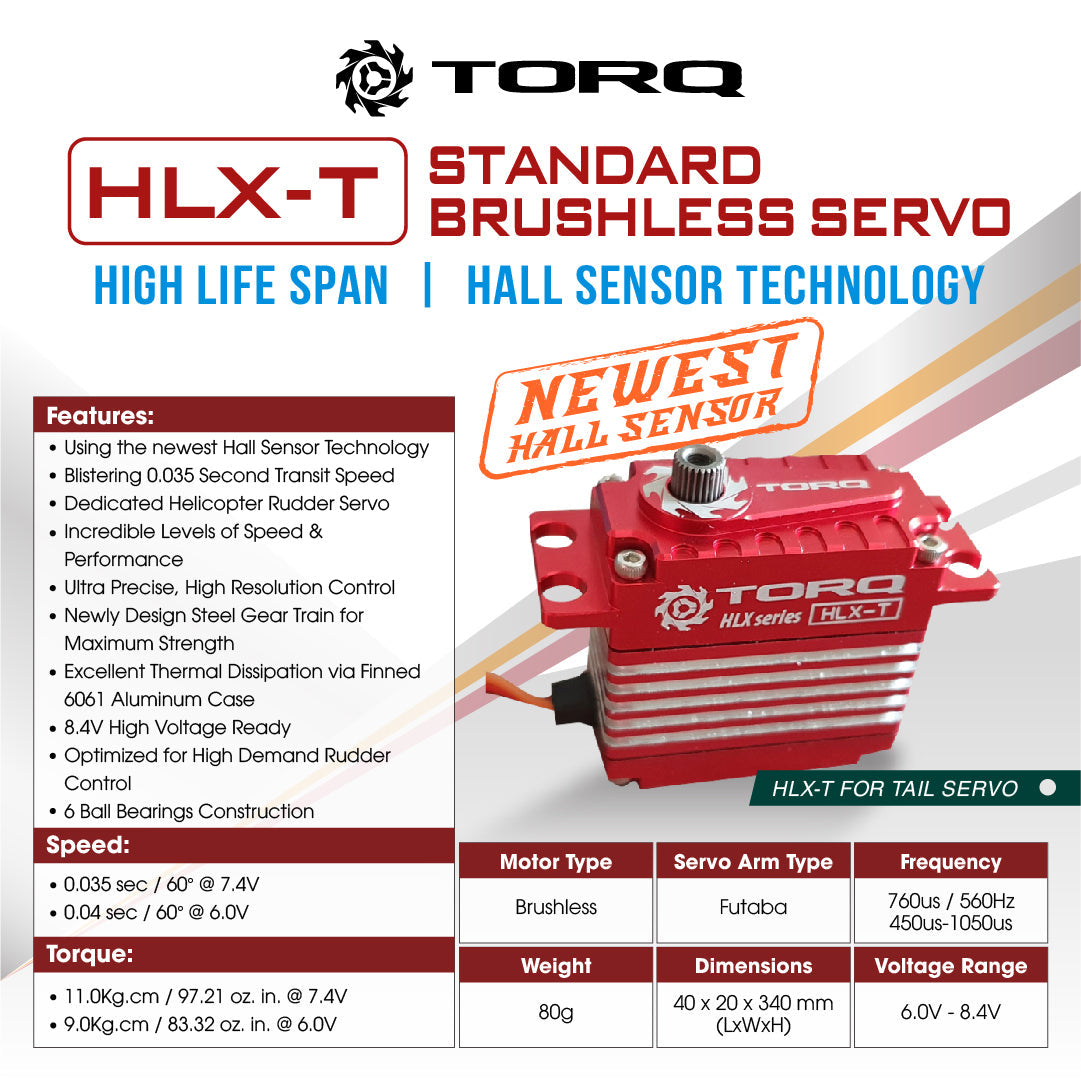 Torq HLX Full Size Tail Servo