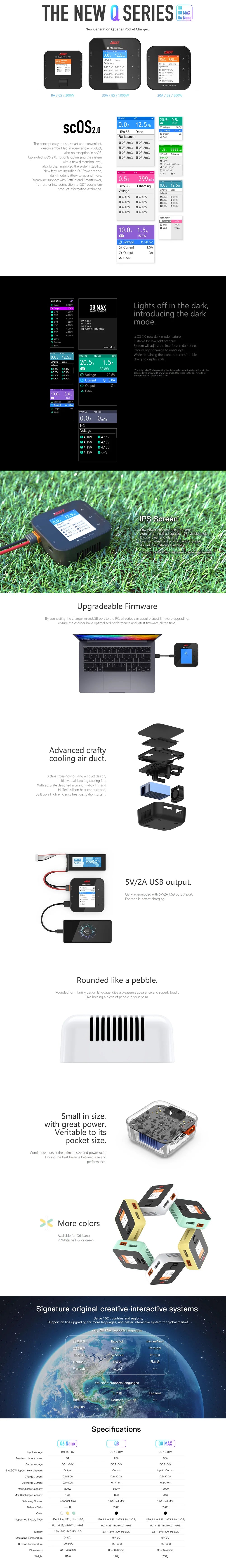 ISDT Q8 Max 1000W 30A Smart Charger