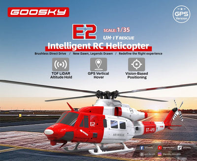 Goosky E2 GPS Scale Helicopter BNF (bind-n-fly)