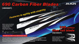 690mm Carbon Fiber Blades  HD690DT 3 Blade Set