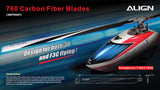 760mm Carbon Fiber Main Blades HD760A