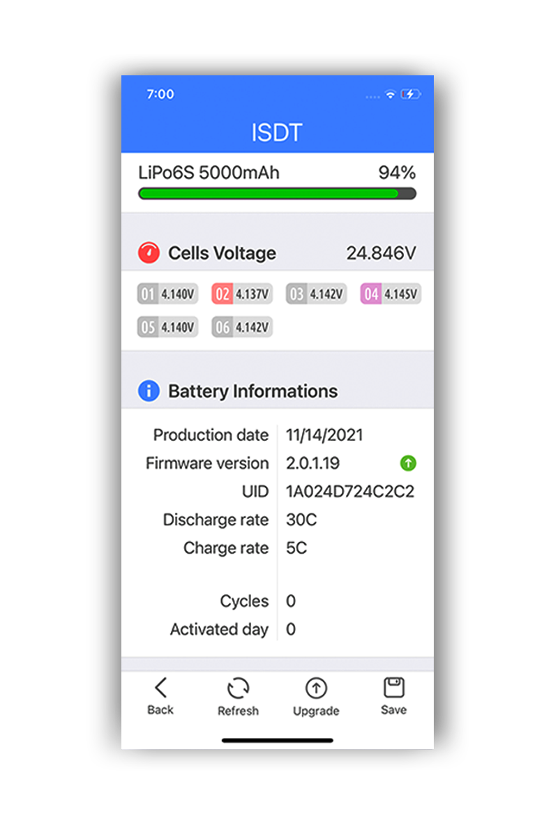 ISDT Air8 Smart Battery Charger/Discharger, 20A 500W DC 2-8S LCD Display Digital Balance Charger for Li-Po Li-Hv Li-Ion Li-Fe NiMH Ni-Cd Pb