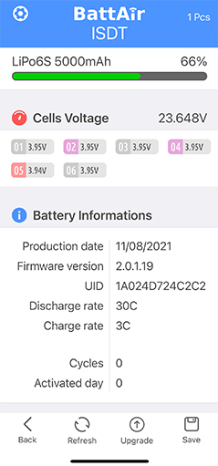 ISDT Air8 Smart Battery Charger/Discharger, 20A 500W DC 2-8S LCD Display Digital Balance Charger for Li-Po Li-Hv Li-Ion Li-Fe NiMH Ni-Cd Pb