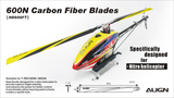 600N Carbon Fiber Blades HD600F