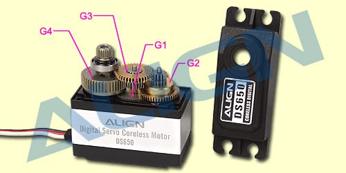 Align DS650 Servo Gear Set HSP65001