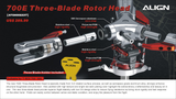 700E Three-Blade Rotor Head H70H008XXW