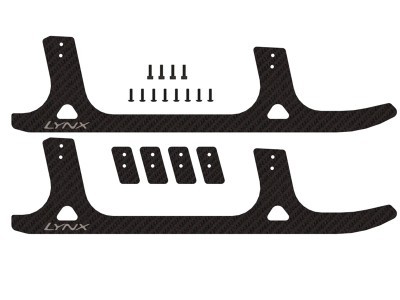 Lynx LX0732 - T-Rex 550-600 - Ultra Landing Gear Skid Replacement Set